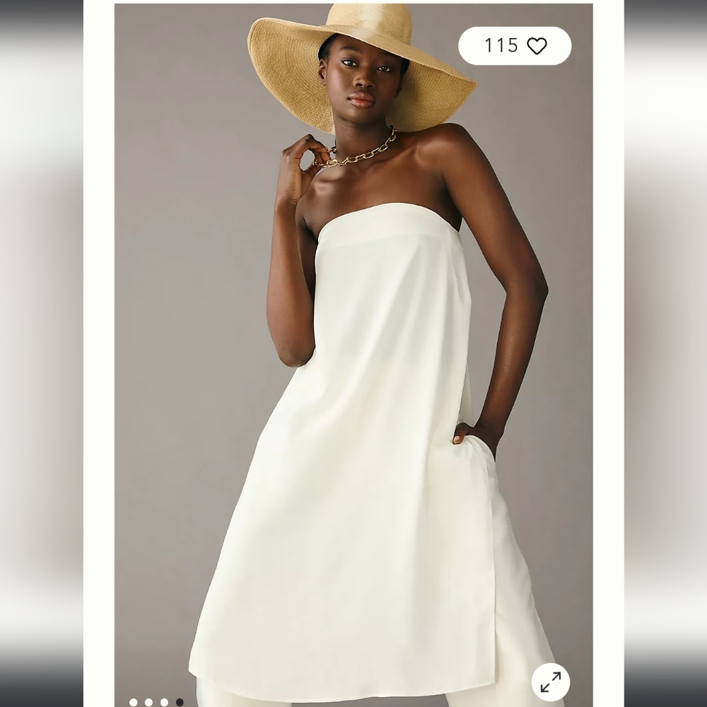 Sunday in Brooklyn Strapless Tunic Blouse Anthropologie